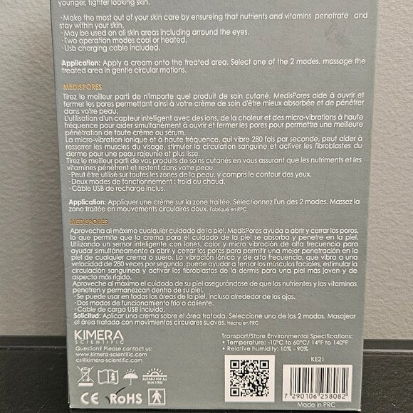 KIMERA MEDISNECK SKIN THERAPY DEVICE-NON INVASIVE,NON LASER,CLINICALY TESTED-NEW - Picture 7 of 8